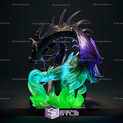 Maleficent Black Dragon STL Files