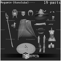 Megumin Konosuba Happy STL Files