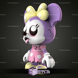 Minnie Chibi Zombie Version STL Files