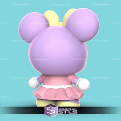 Minnie Kawaii Version STL Files