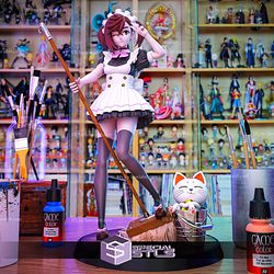 Momo Ayase Maid and Turbo Cat STL Files