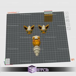 Super Basic Pokemon STL - Flexi Flareon