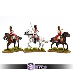Napoleonic Bavarian Dragoons Command 28mm Miniatures