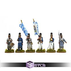 Napoleonic Bavarian Line Infantry Command Greatcoats 28mm Miniatures