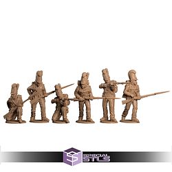 Napoleonic Bavarian Line Light Grenadiers Skirmishing 28mm Miniatures