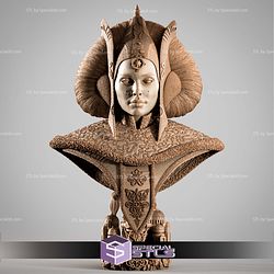 Princess Padme Portrait Bust STL Files