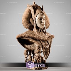 Princess Padme Portrait Bust STL Files