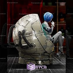 Rei Ayanami in Cockpit STL Files