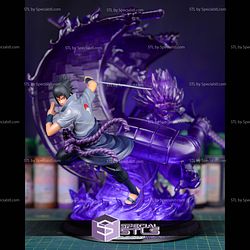 Sasuke Uchiha and Susanoo STL Files