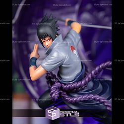 Sasuke Uchiha and Susanoo STL Files
