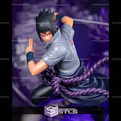 Sasuke Uchiha and Susanoo STL Files