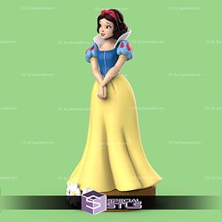 Snow White Cartoon STL Files