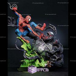 Spiderman Battle Venom 350mm STL Files