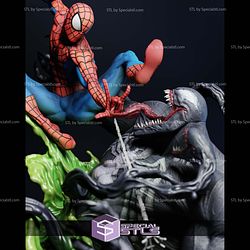 Spiderman Battle Venom 350mm STL Files