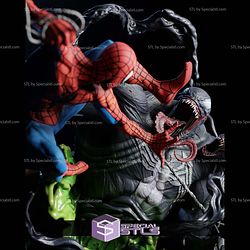 Spiderman Battle Venom 350mm STL Files