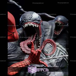 Spiderman Battle Venom 350mm STL Files
