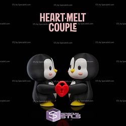 Super Basic STL Heart Melt couple