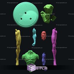 Superhero Fanart Basic STL Files