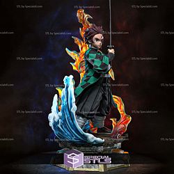 Tanjiro Demon Slayer Ice and Fire STL Files