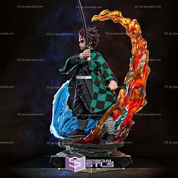 Tanjiro Demon Slayer Ice and Fire STL Files