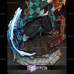 Tanjiro Demon Slayer Ice and Fire STL Files