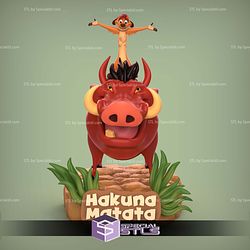 Timon and Pumbaa STL Files