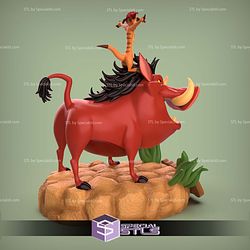Timon and Pumbaa STL Files