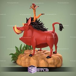 Timon and Pumbaa STL Files