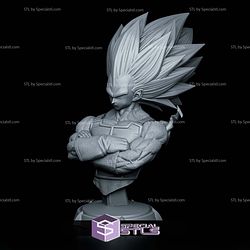 Vegeta SSJ3 Lighting Bust STL Files