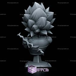 Vegeta SSJ3 Lighting Bust STL Files