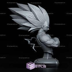 Vegeta SSJ3 Lighting Bust STL Files
