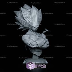 Vegeta SSJ3 Lighting Bust STL Files