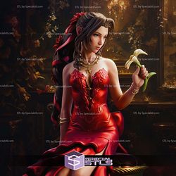 Aerith in Red Dress STL Files