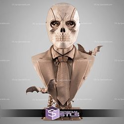 Black Mask Portrait Bust STL Files
