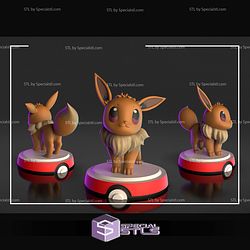 Chibi Eevee Pokemon STL Files