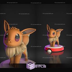 Chibi Eevee Pokemon STL Files