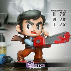 Chibi STL Collection Ash Evil Dead