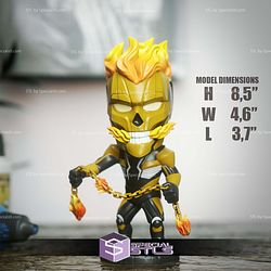 Chibi STL Collection Ghost Rider