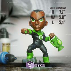 Chibi STL Collection Green Lantern John Stewart