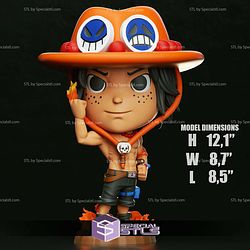 Chibi STL Collection Portgas D Ace