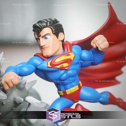 Chibi STL Collection Superman vs Doomsday