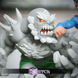 Chibi STL Collection Superman vs Doomsday