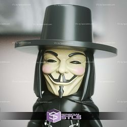 Chibi STL Collection V for Vendetta