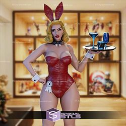 Classic Playboy Bunny waitress STL Files