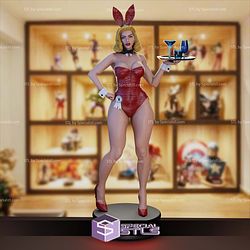 Classic Playboy Bunny waitress STL Files