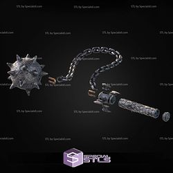 Cosplay STL Files Dark Ages Flail