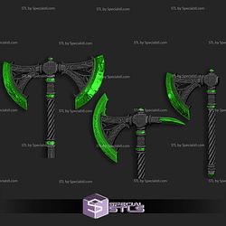 Cosplay STL Files Deadric Glass Axe