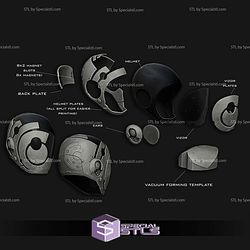 Cosplay STL Files Murderbot Helmet