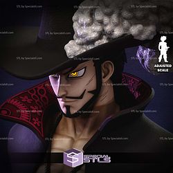 Dracule Mihawk Bust Detail STL Files