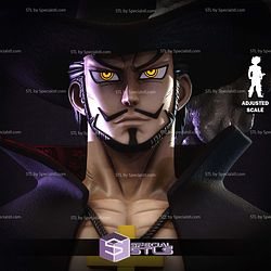 Dracule Mihawk Bust Detail STL Files